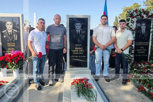 Ruslan İsmayılov: "Mayor Rəhim Hüseynov hər zaman xatirəmizdə yaşayacaq" - FOTO