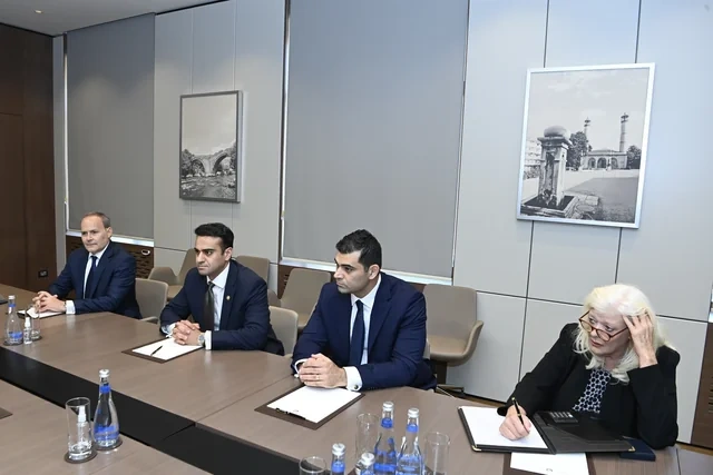 Ceyhun Bayramov Abraham Hamade ilə TRIPP layihəsini müzakirə edib - FOTO