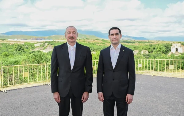 Azərbaycan və Türkmənistan liderləri Qarabağda birlik nümayiş etdirdilər - VİDEO