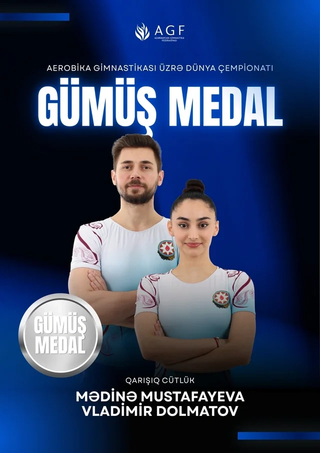 Gimnastlarımız dünya çempionatında gümüş medal qazandılar - FOTO