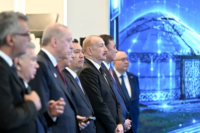 İlham Əliyev Türk Sivilizasiyası Mərkəzinin təməlqoyma mərasimində iştirak edib - FOTO