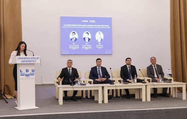 SOCAR nümayəndələrinin iştirakı ilə Lənkəranda Dövlət Universitetində seminar keçirilib - FOTO