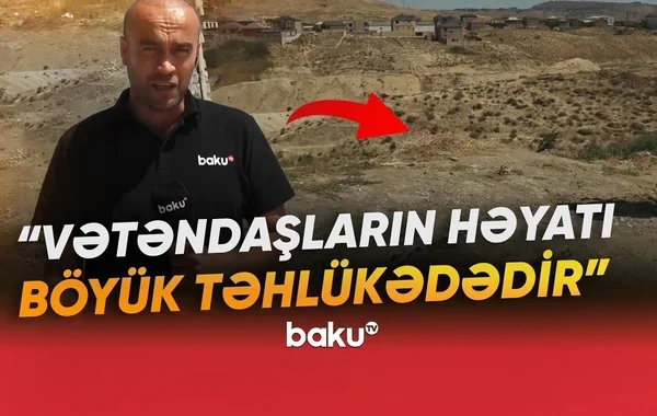 Lökbatan qəsəbəsində sürücülər üçün təhlükə yaradan yol problemi - VİDEO