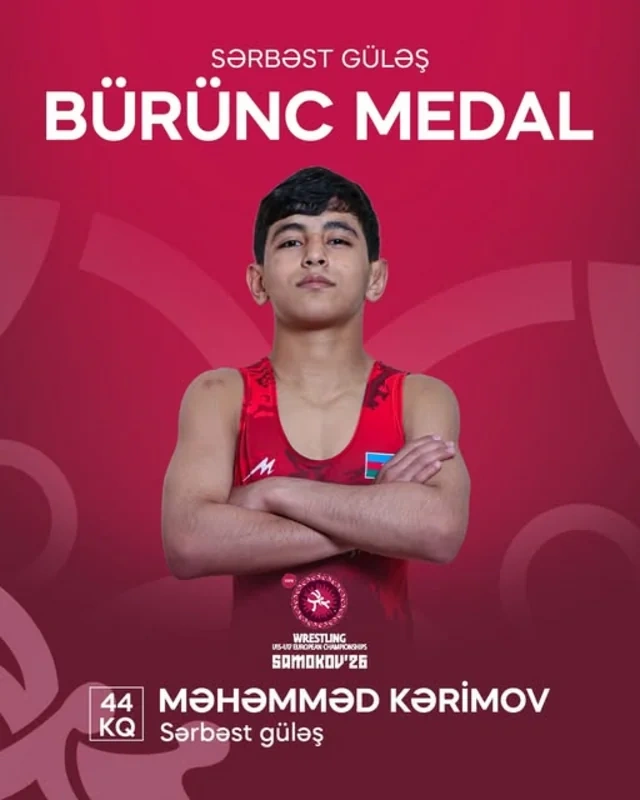 Azərbaycan güləşçisi Avropa çempionu oldu - FOTO