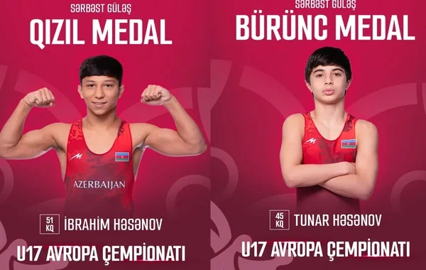 Azərbaycanlı gənc güləşçi Avropa çempionu oldu