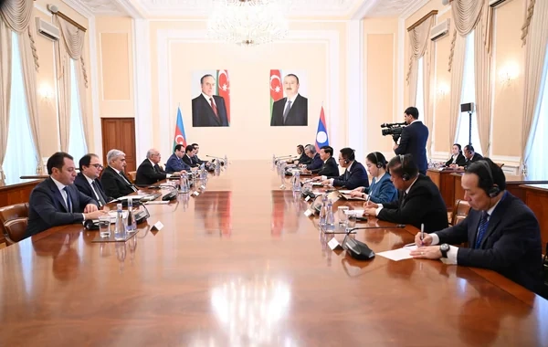 Əli Əsədov Laos prezidenti ilə görüşüb - Foto