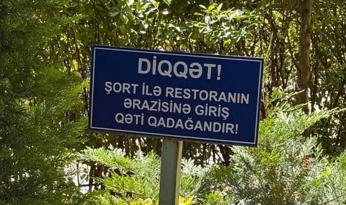 Bu restorana şortla giriş qadağan edildi - Video