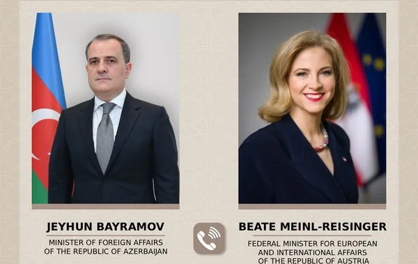 Azərbaycanın XİN başçısı avstriyalı naziri İranın dron hücumu barədə məlumatlandırıb