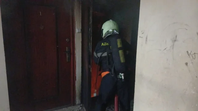 Mingəçevirdə yaşayış binasında yanğın: Sakinlər təxliyə edildilər - FOTO - VİDEO