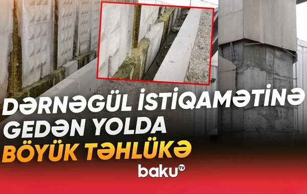 Dərnəgül istiqamətində gedənlərin DİQQƏTİNƏ: Təhlükə var - VİDEO