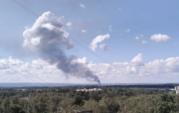 Permdə dron hücumu: Neft emalı zavodu yanıb - FOTO - VİDEO