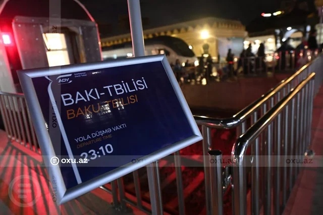 Bakı-Tbilisi-Bakı qatarı yenidən yola düşdü: Uzun fasilədən sonra ilk reys - VİDEO