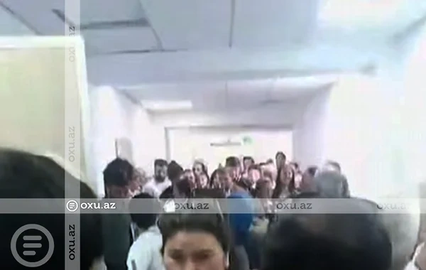Sumqayıtda xəstəxanada növbə üstündə MÜBAHİSƏ YARANIB - VİDEO