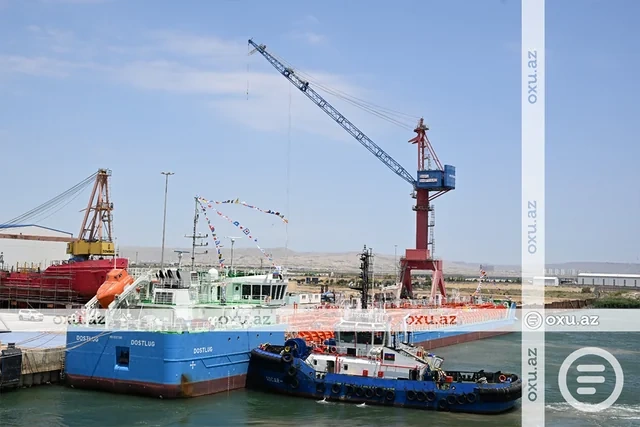 Azərbaycandan Türkmənistana hədiyyə olunan tankerin GÖRÜNTÜLƏRİ - FOTO