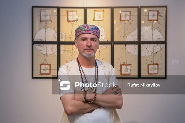 Bakıda rəssam və şair Nazim Şahın sərgisi açılıb - FOTO
