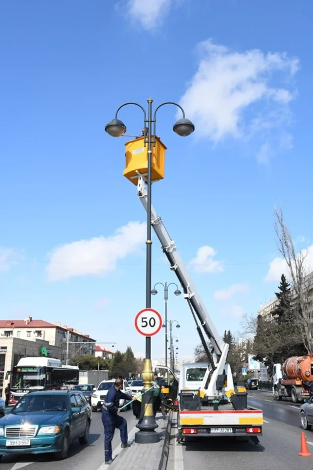 Bakıda böyük təmizlik - FOTO