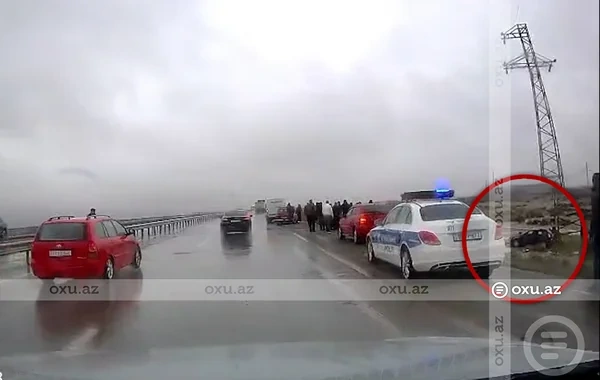 Yağışlı hava Qazax-Bakı yolunda ağır qəzaya səbəb oldu - VİDEO
