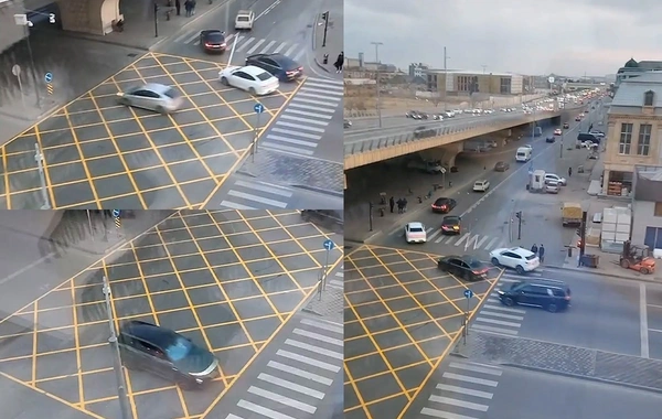 Sürücülərin NƏZƏRİNƏ: Bakıda avtomobillərin intensiv hərəkət etdiyi yola "sarı tor" çəkildi