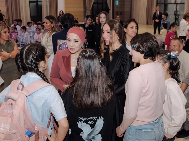 Leyla Əliyeva və Arzu Əliyeva "Cənnətin ariyası" adlı layihə çərçivəsində təqdim olunan konsertdə iştirak ediblər - Foto