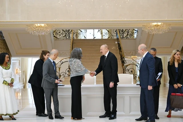 Prezident İlham Əliyev BMT-nin Məskunlaşma Proqramının icraçı direktorunu qəbul edib - FOTO