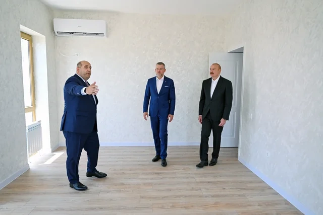 Azərbaycan və Slovakiya prezidentləri Ağdamın Baş Qərvənd kəndində görülən işlərlə tanış olublar - FOTO - VİDEO