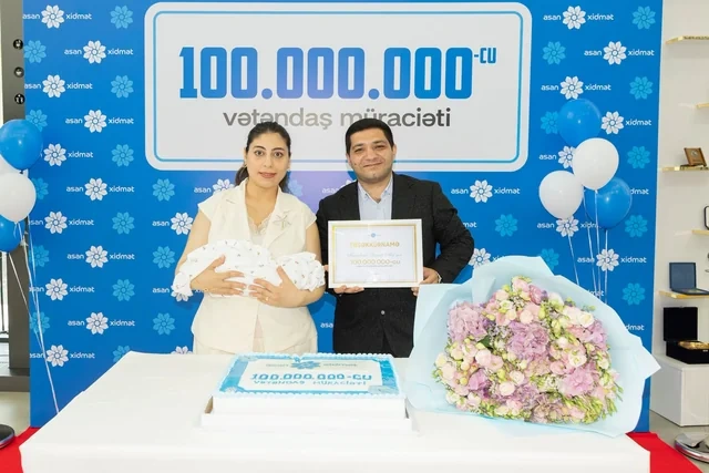 "ASAN xidmət"ə 100 milyonuncu müraciət qeydə alınıb - FOTO