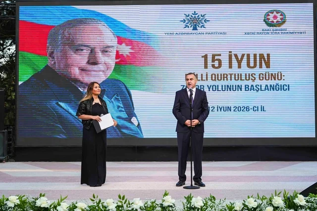 Xətai rayonunda 15 İyun - Milli Qurtuluş Günü qeyd olunub - FOTO - VİDEO