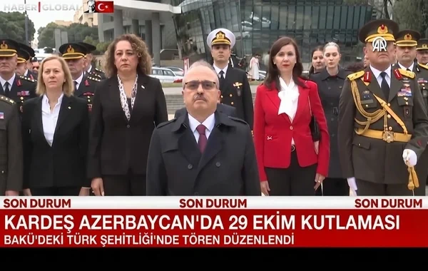 Türkiyənin Respublika Günü Bakıda qeyd olundu - "Haber Global"ın süjeti - Video