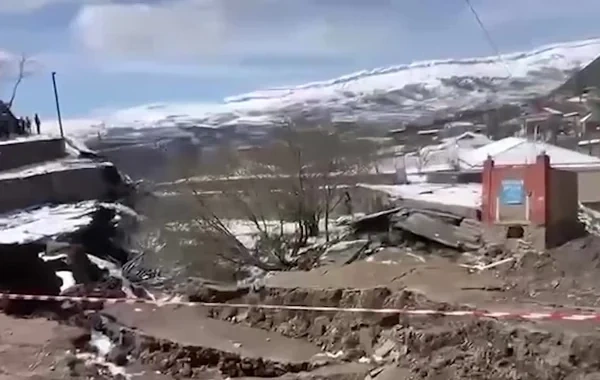 Dağıstanda bir neçə kilometrlik torpaq sürüşməsi baş verib - VİDEO