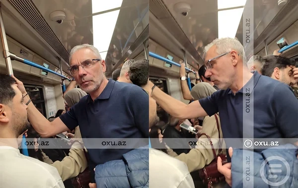 Portuqaliyalı baş məşqçi Bakı metrosunda GÖRÜNTÜLƏNDİ - ÖZƏL - FOTO