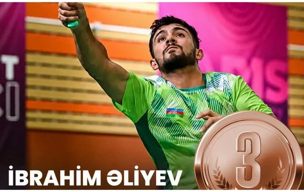 Parabadmintonçumuz Fransada bürünc medal qazandı