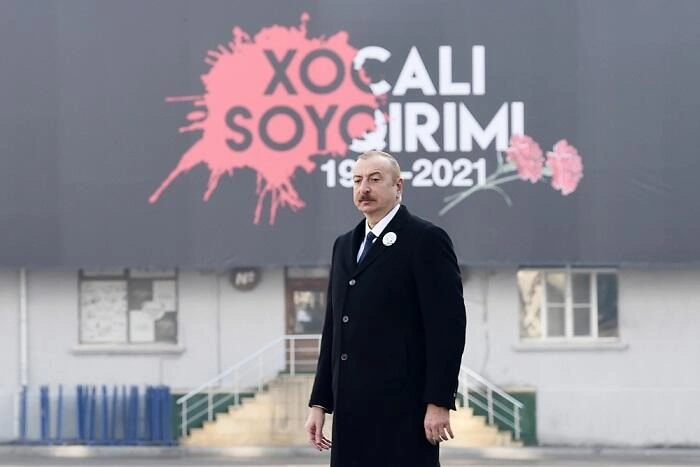 Prezident Xocalı Soyqırımı Memorialının açılışında...