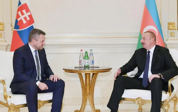 Prezident azad edilmiş ərazilərimizin bərpasında Slovakiyanın iştirakını yüksək qiymətləndirib