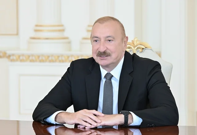 Prezident İlham Əliyev "John Deere" şirkətinin nümayəndə heyətini qəbul edib - FOTO