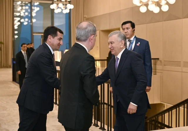 Prezident İlham Əliyevin adından AQEM-in 7-ci Zirvə Görüşünün iştirakçılarının şərəfinə şam yeməyi verilib - Foto
