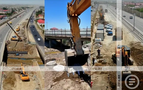 Bakıda yeni körpü tikilir - VİDEO