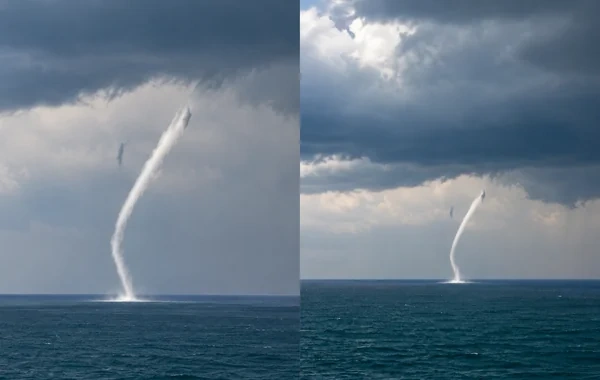 Göyçə gölü üzərindəki tornadonun görüntüləri paylaşıldı - VİDEO