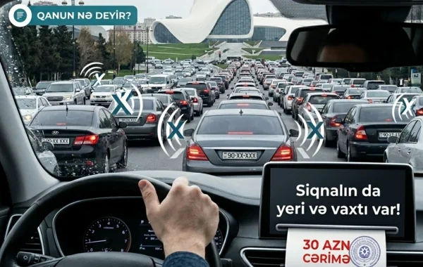 Tıxacda siqnal verməyə görə cərimə oluna bilərsiniz - Qanun nə deyir? - VİDEO