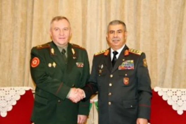 Azərbaycanla Belarus arasında hərbi əməkdaşlıq məsələləri müzakirə olunub - FOTO - VİDEO