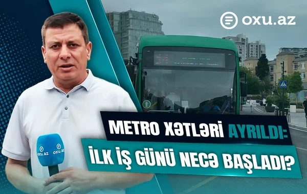 Metro xətləri ayrıldı: Stansiyaların önündə vəziyyət necədir? - VİDEOREPORTAJ