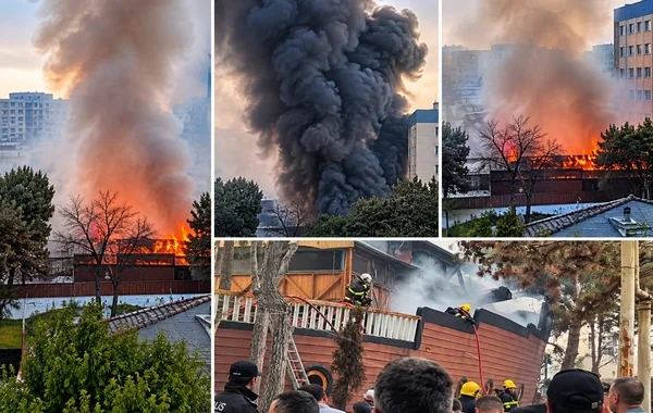 Xırdalanda yaşayış kompleksində yanğın baş verib - Foto/Video