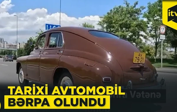 Səməd Vurğunun "Pobeda"sı illər sonra paytaxt yollarında - VİDEO