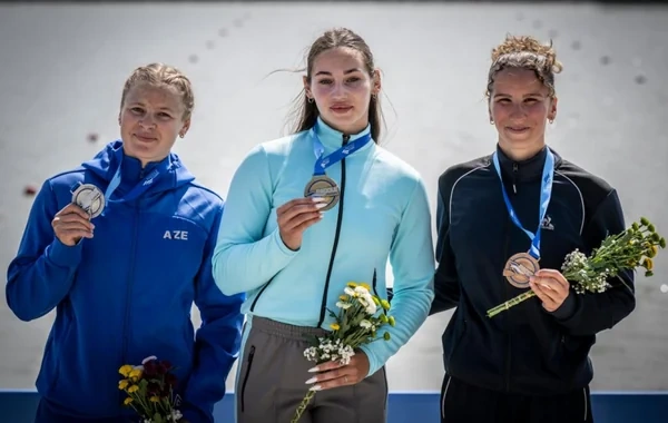 Azərbaycan kanoeçisi Avropa çempionatında gümüş medal qazanıb - FOTO