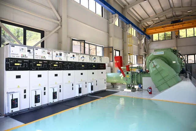 Laçında Hoçaz çayının üzərində yerləşən su elektrik stansiyalarının açılışı olub - FOTO