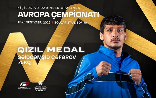 Daha bir boksçumuz Avropa çempionu oldu: Milli komanda rekord sayda medal qazandı
