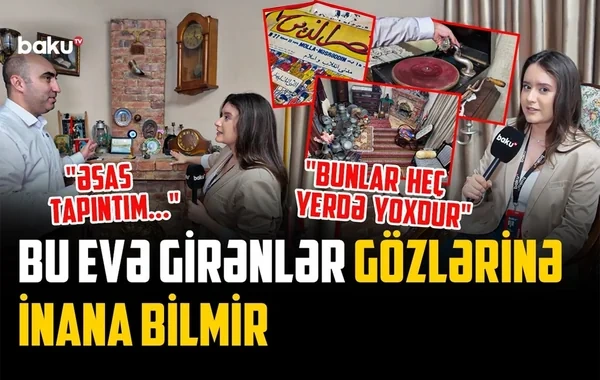 Hövsanda heyrətləndirən ev: "Köhnə əşyalara ikinci həyat verdik" - VİDEO