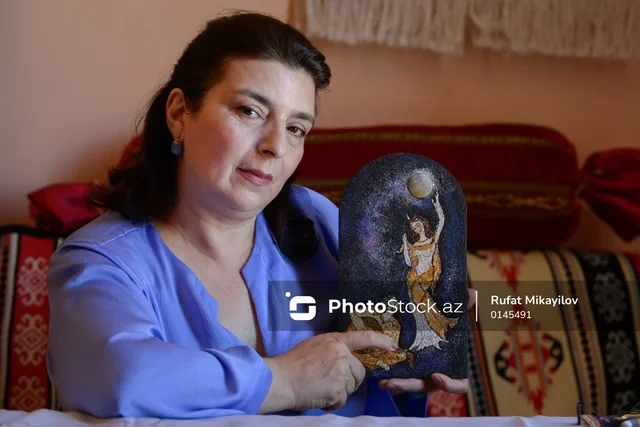 Gümüş və sədəfin harmoniyası: Mozaika ustasının sənət yolu - FOTOREPORTAJ