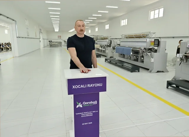 Xocalı şəhərində "Qarabağ Tekstil Evi" MMC istifadəyə verilib