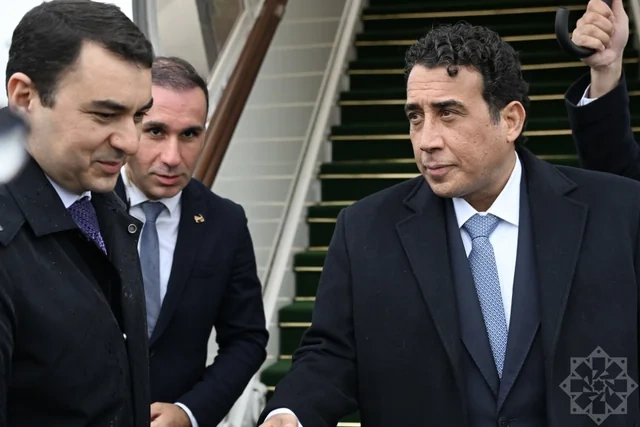 Liviyanın Prezident Şurasının sədri Azərbaycana səfərə gəlib - FOTO