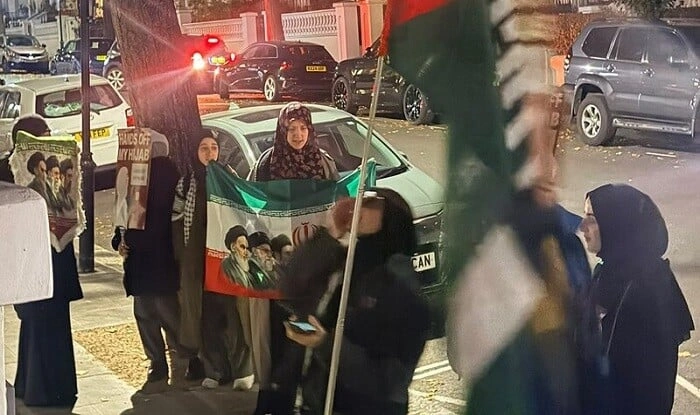 Səfirliyimiz önündə iranpərəstlər təxribata cəhd etdi